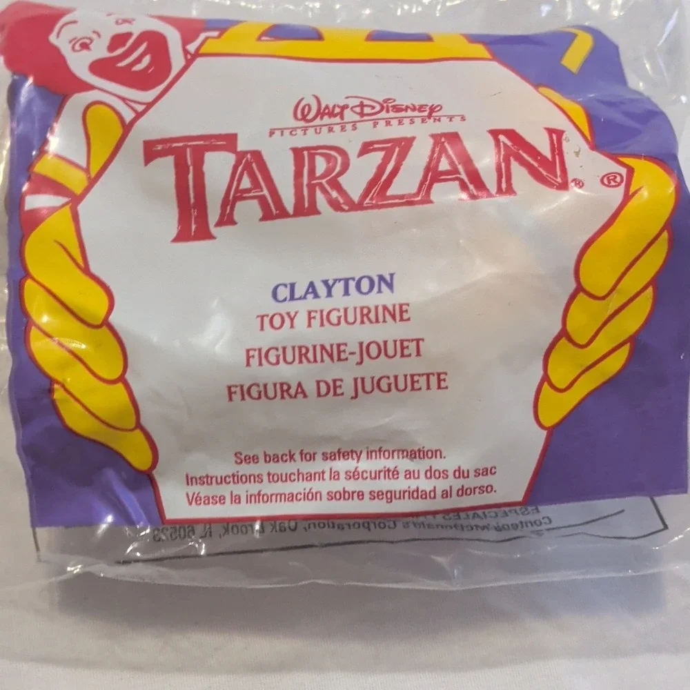 McDonald's Disney Tarzan Clayton Toy Figurine #7 Vintage 1999